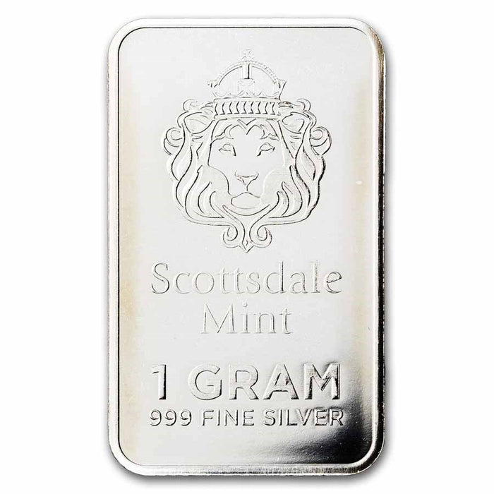 Prepper Silver 1g Fine Silver Bar - Scottsdale Mint