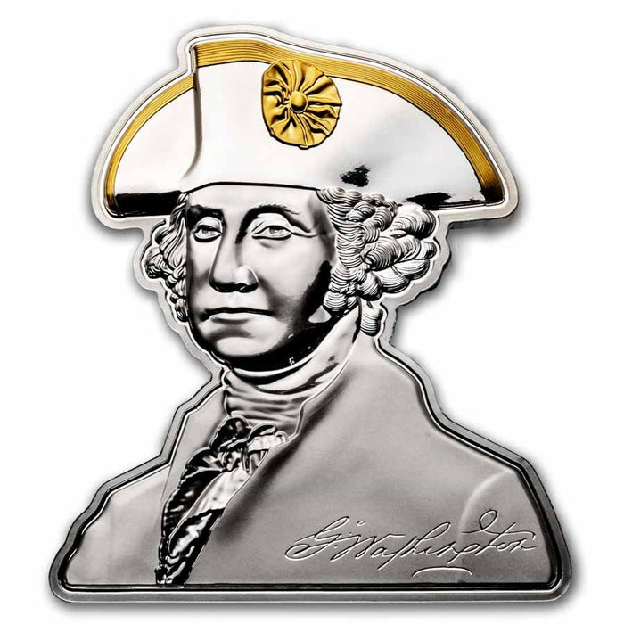 2024 Samoa 3 oz Silver George Washington Shape Coin