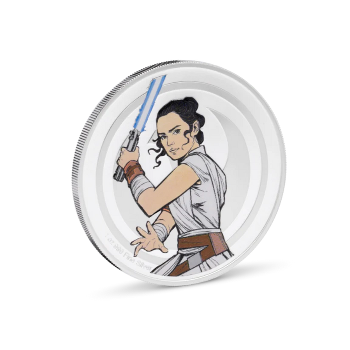 Star Wars Versus Medallion - 2. Rey & Kylo Ren 1oz Silver