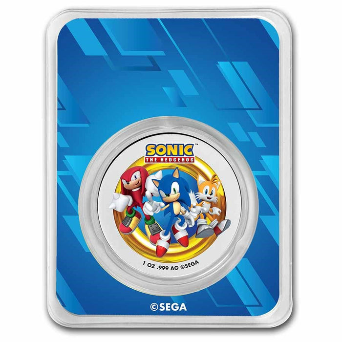 1 oz Silver Round Sonic Colorized (with TEP)