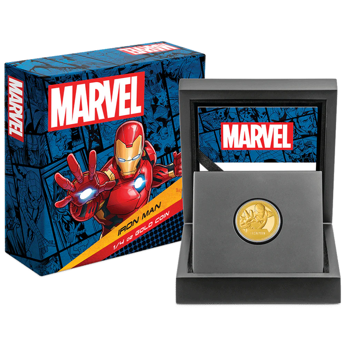 Eef Man Marvel Classics - Iron Man 1/4oz Gold — Livestreamhub
