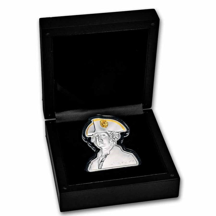 2024 Samoa 3 oz Silver George Washington Shape Coin