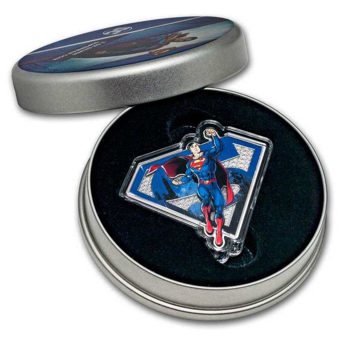 2025 Barbados 3 oz Silver Superman Shaped Coin