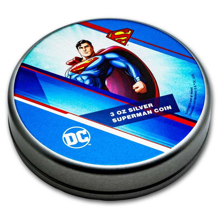 2025 Barbados 3 oz Silver Superman Shaped Coin