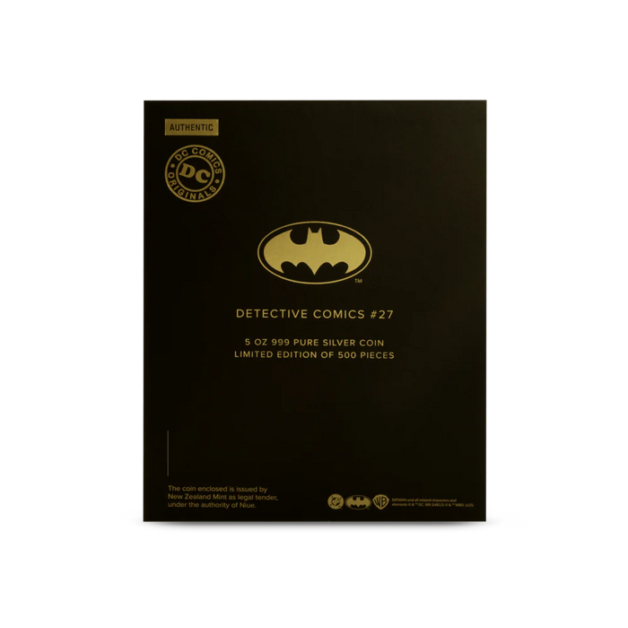 Warner Bros - Detective Comics #27 5oz Silver Coin