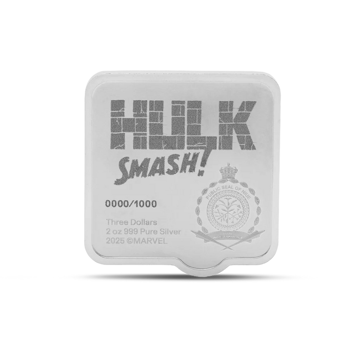 Marvel Smash Series - Hulk Smash 2oz Silver Coin