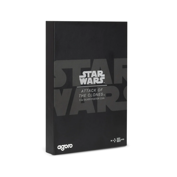 Star Wars 3oz Silver Poster Coin - Attack of the Clones
