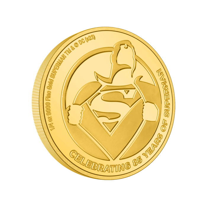 Superman 85th Anniversary 1/4oz Gold Coin 2023