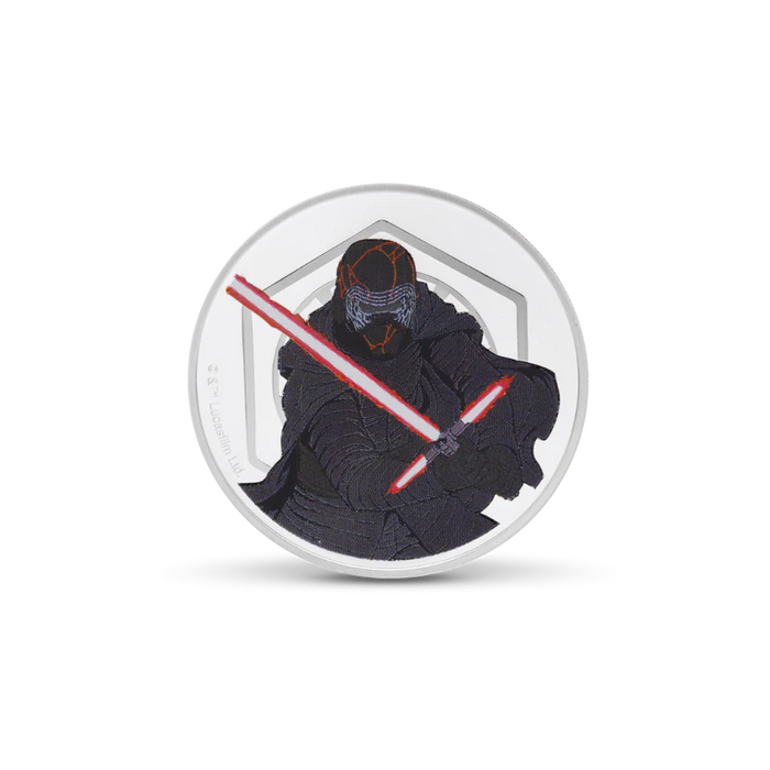 Star Wars Versus Medallion - 2. Rey & Kylo Ren 1oz Silver